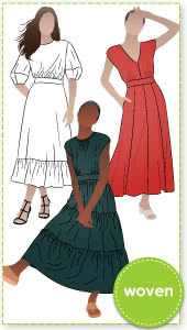 Trinnie Woven Dress Sewing Pattern – Casual Patterns – Style Arc